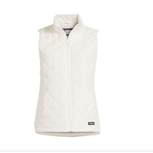 Lands' End Women's Tall FeatherFree Insulated Vest - Ivory